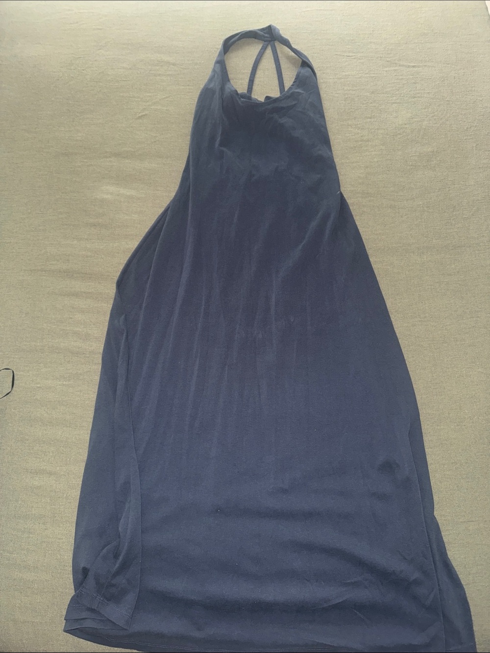ASOS Navy Halter Dress
